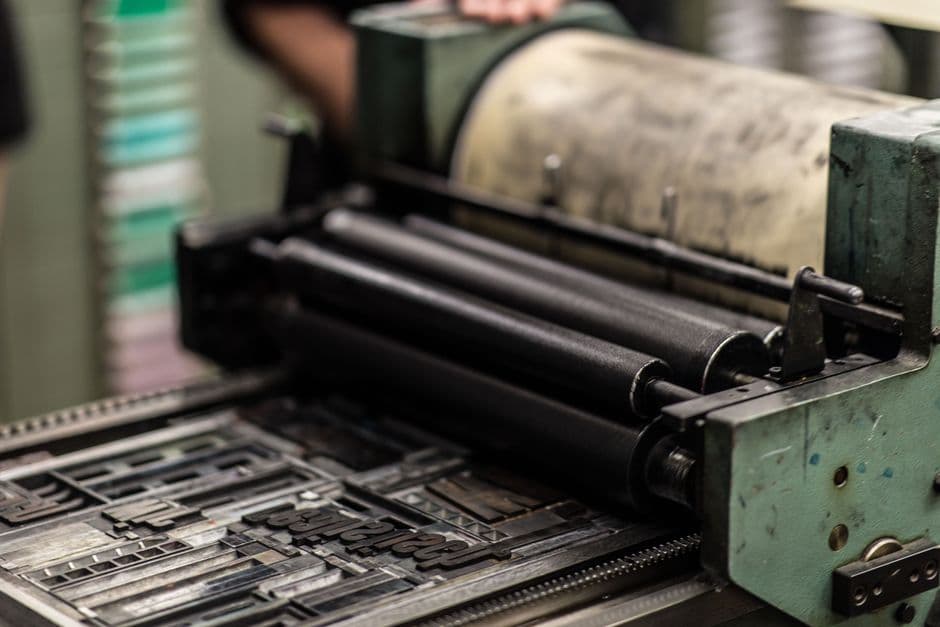 Print press floor and ink equipment